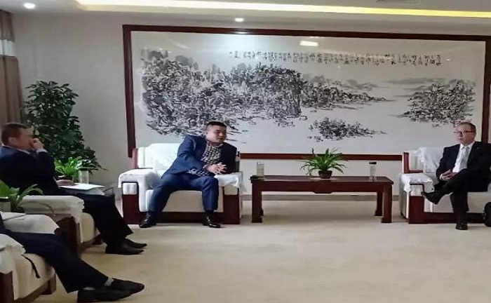 熱烈歡迎西安大金董事長一行蒞臨江西浩金歐博空調