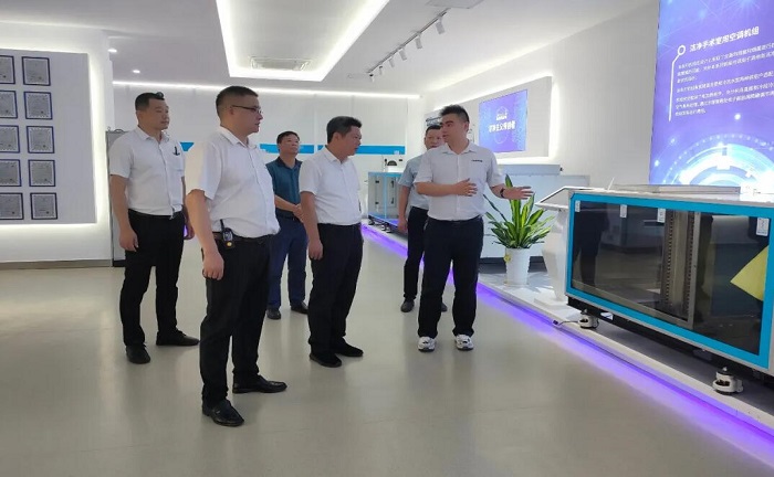 熱烈歡迎贛縣區(qū)委書記，贛州高新技術(shù)產(chǎn)業(yè)開發(fā)區(qū)工作委員會(huì)書記廖永平蒞臨歐博參觀考察指導(dǎo)工作